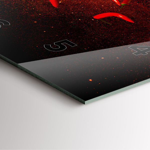 Horloge murale carrée Piments