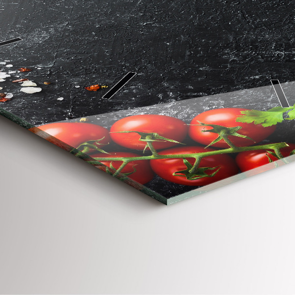 Horloge murale carrée Légumes sur la table