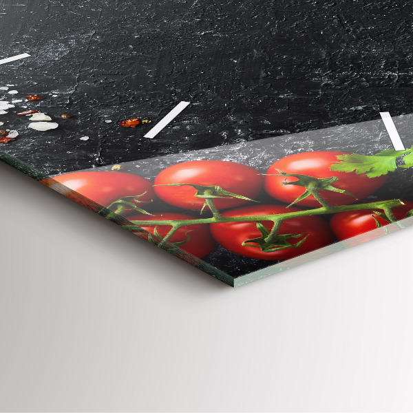 Horloge murale carrée Légumes sur la table