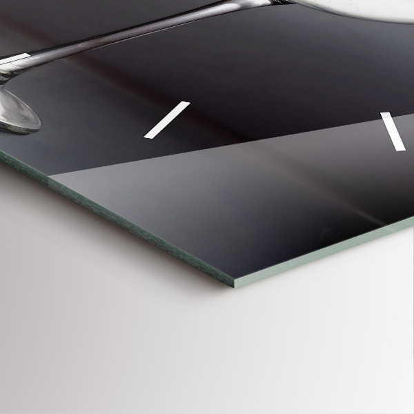 Horloge murale carrée Un verre de vin