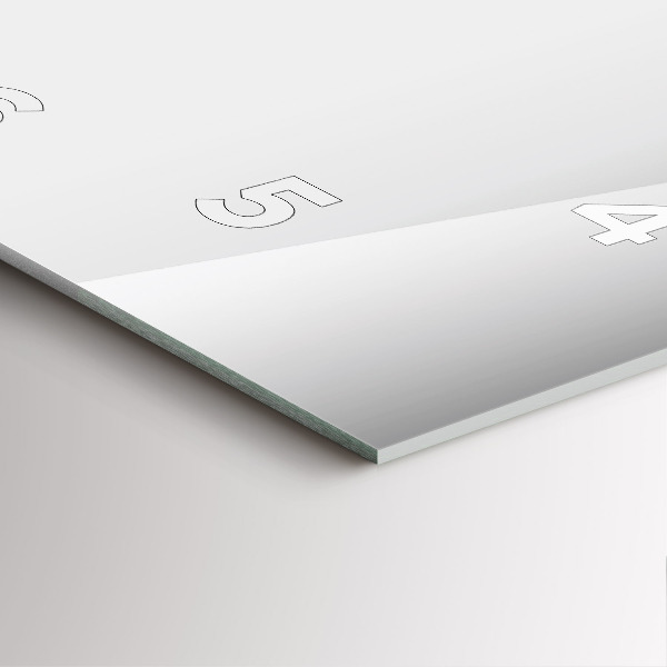 Horloge murale carrée Abstraction argentée