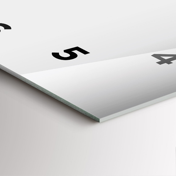 Horloge murale carrée Abstraction argentée