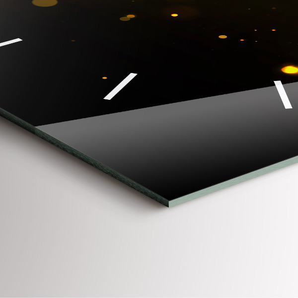 Horloge murale carrée 'Poussière d''or'