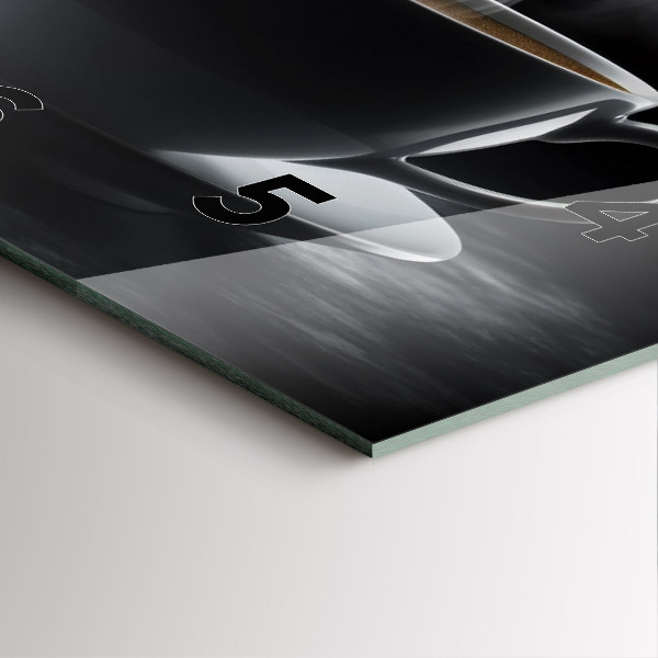 Horloge murale carrée Une tasse de café noir