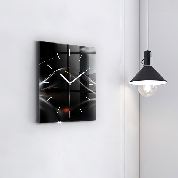 Horloge murale carrée Abstraction