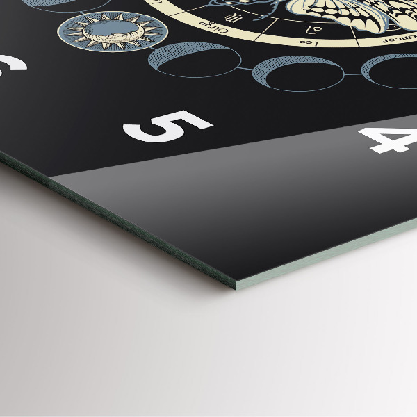 Horloge murale carrée Phases de la lune