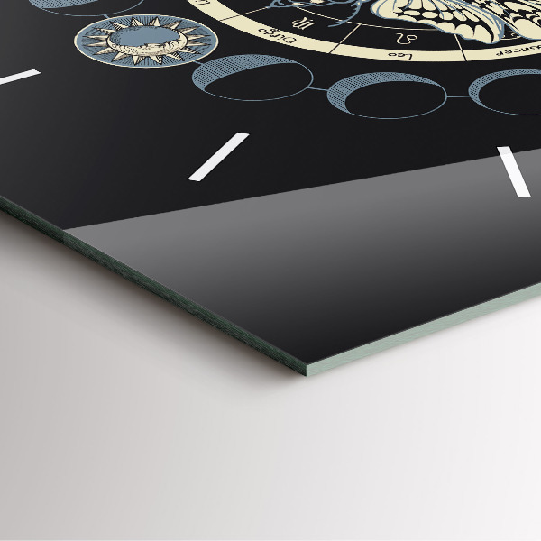 Horloge murale carrée Phases de la lune