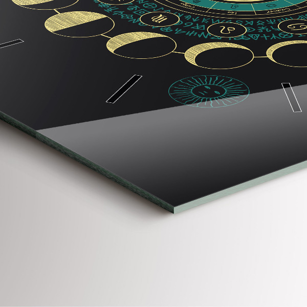 Horloge murale carrée Phases de la lune