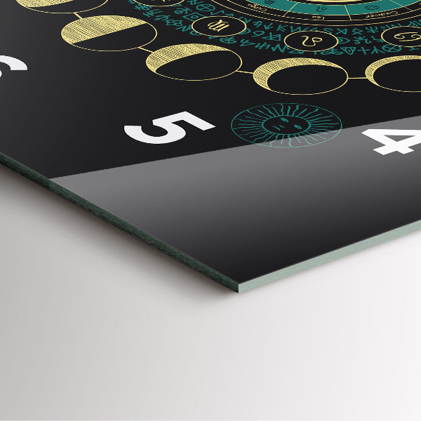 Horloge murale carrée Phases de la lune