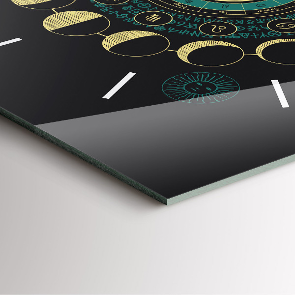 Horloge murale carrée Phases de la lune