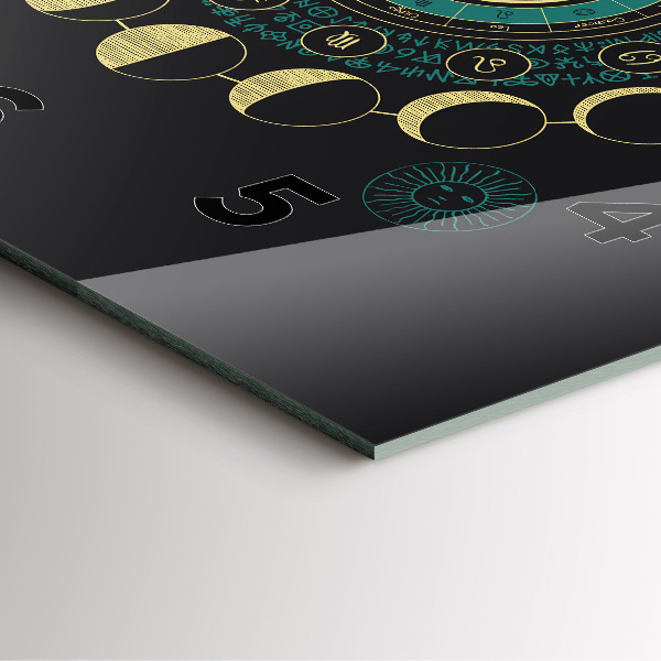 Horloge murale carrée Phases de la lune