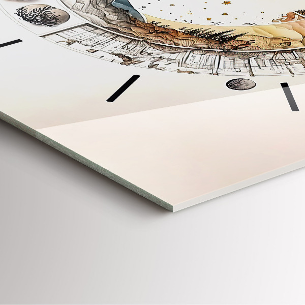 Horloge murale carrée Horloge astronomique