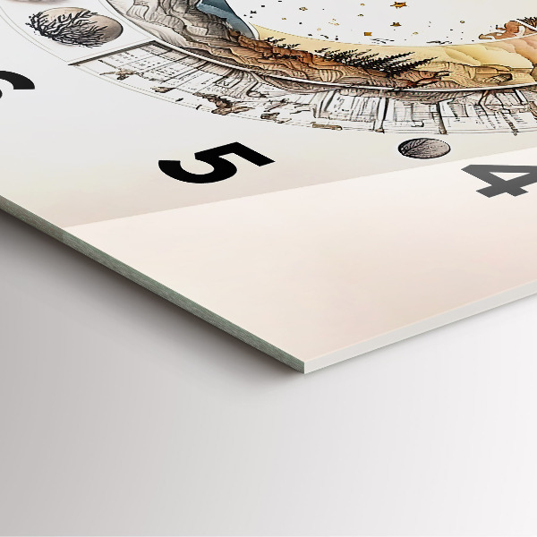 Horloge murale carrée Horloge astronomique