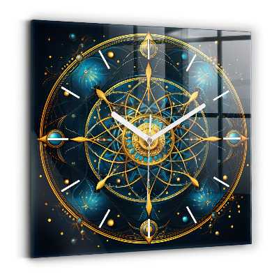Horloge murale carrée Horloge horoscope