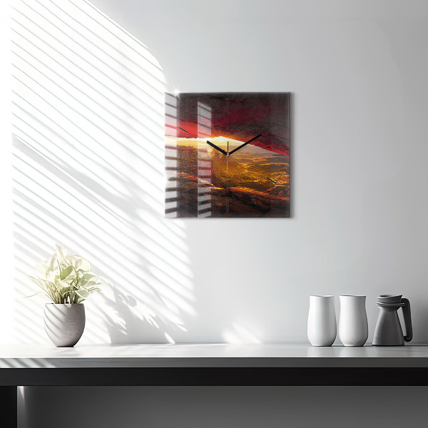 Horloge murale carrée Grand Canyon Arizona
