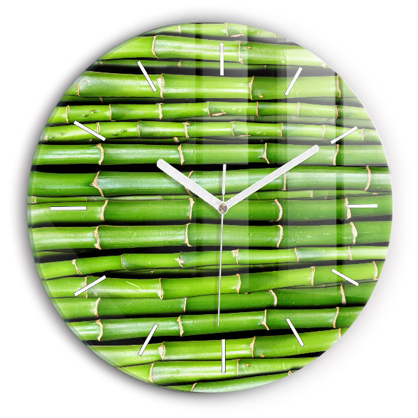 Horloge ronde Bambou asiatique