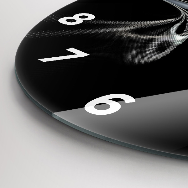 Horloge ronde Fumée abstraite