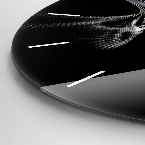 Horloge ronde Fumée abstraite