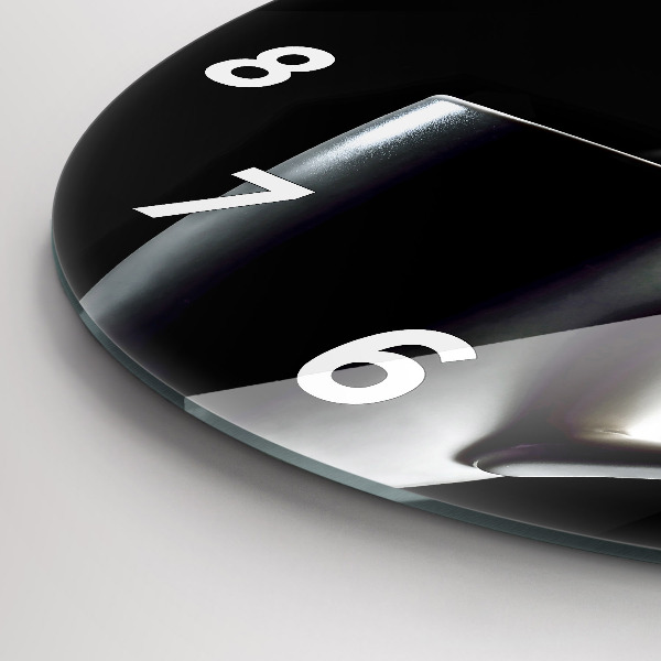 Horloge ronde Une tasse de café