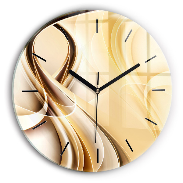 Horloge ronde 'Ondes d''abstraction'