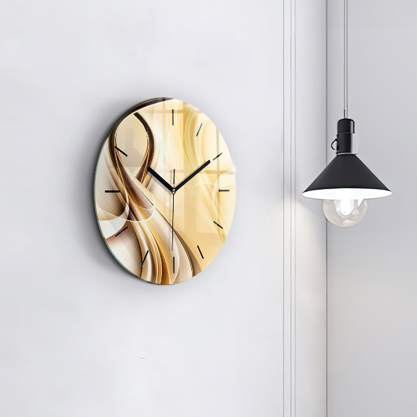 Horloge ronde 'Ondes d''abstraction'