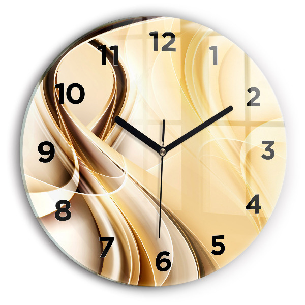 Horloge ronde 'Ondes d''abstraction'