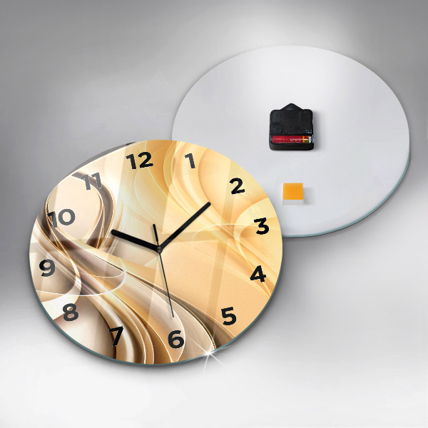 Horloge ronde 'Ondes d''abstraction'