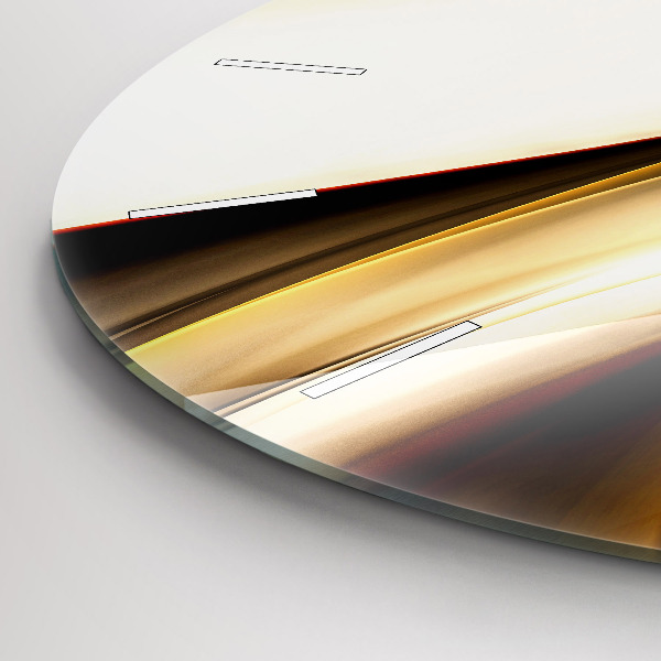 Horloge ronde Vague abstraite