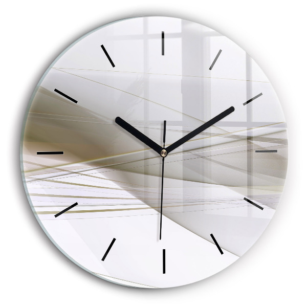 Horloge ronde Abstraction lumineuse