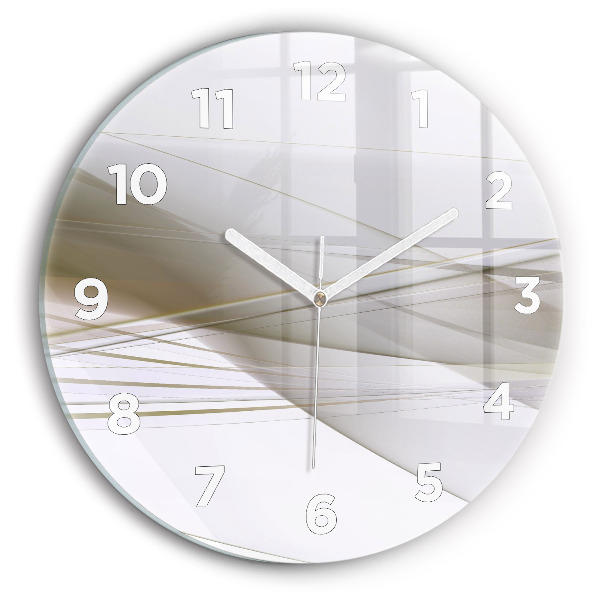 Horloge ronde Abstraction lumineuse