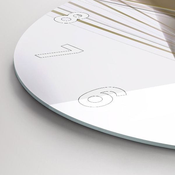 Horloge ronde Abstraction lumineuse