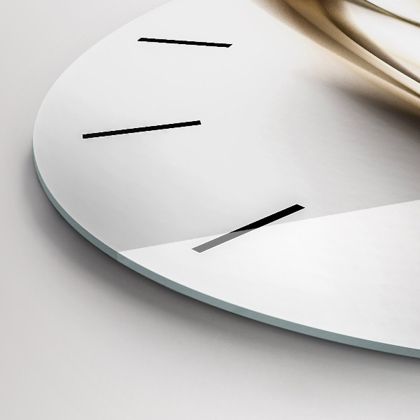 Horloge ronde Lignes abstraites