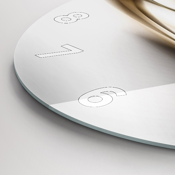 Horloge ronde Lignes abstraites