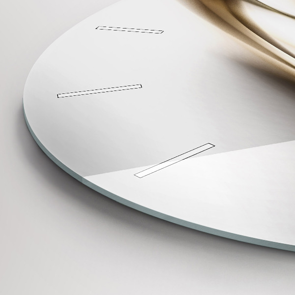 Horloge ronde Lignes abstraites