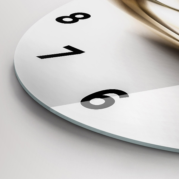 Horloge ronde Lignes abstraites