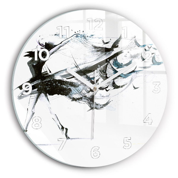 Horloge ronde Femme dansant le ballet