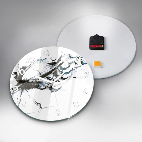 Horloge ronde Femme dansant le ballet