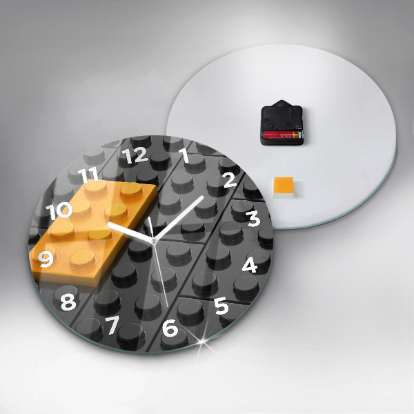 Horloge ronde Blocs de jouets