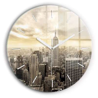 Horloge ronde Gratte-ciel à New York