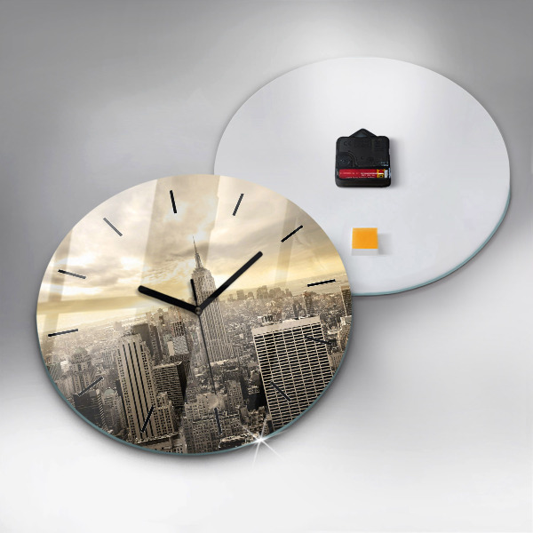 Horloge ronde Gratte-ciel à New York