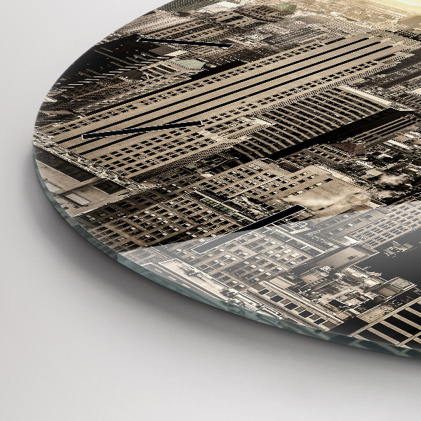 Horloge ronde Gratte-ciel à New York