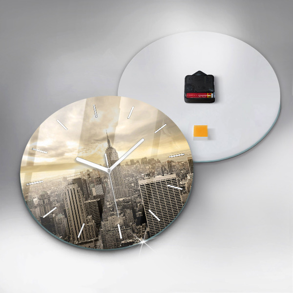 Horloge ronde Gratte-ciel à New York