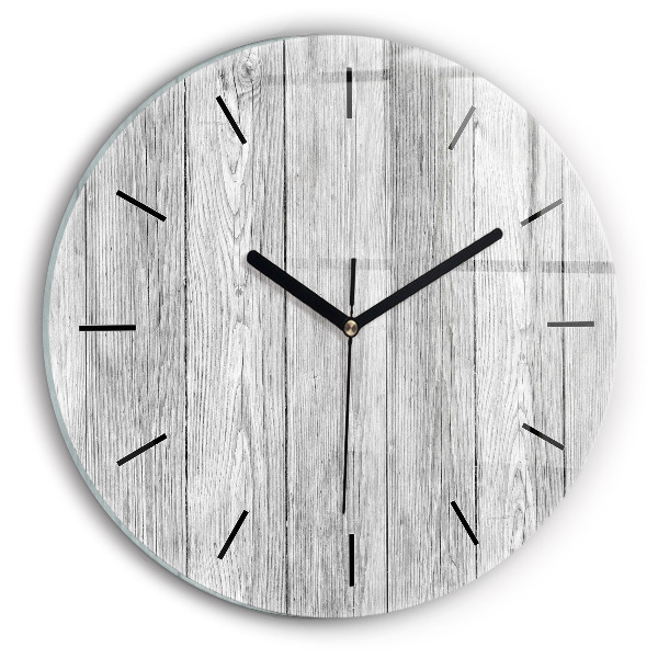 Horloge ronde Panneaux en bois