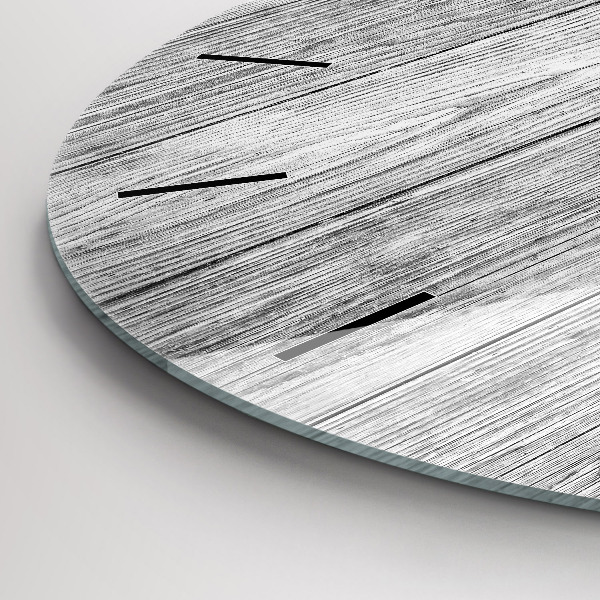 Horloge ronde Panneaux en bois