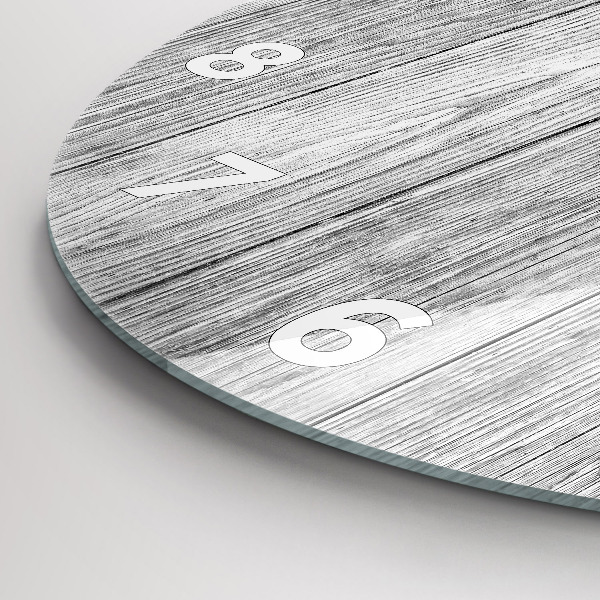 Horloge ronde Panneaux en bois