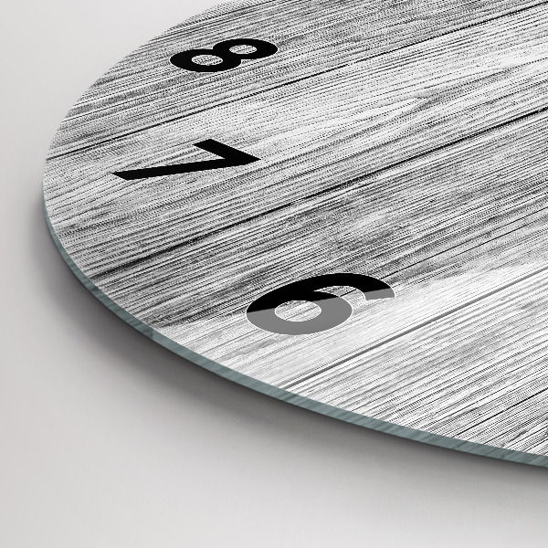 Horloge ronde Panneaux en bois