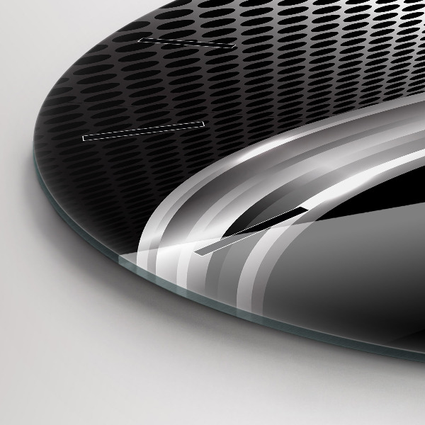 Horloge ronde Abstraction du black metal