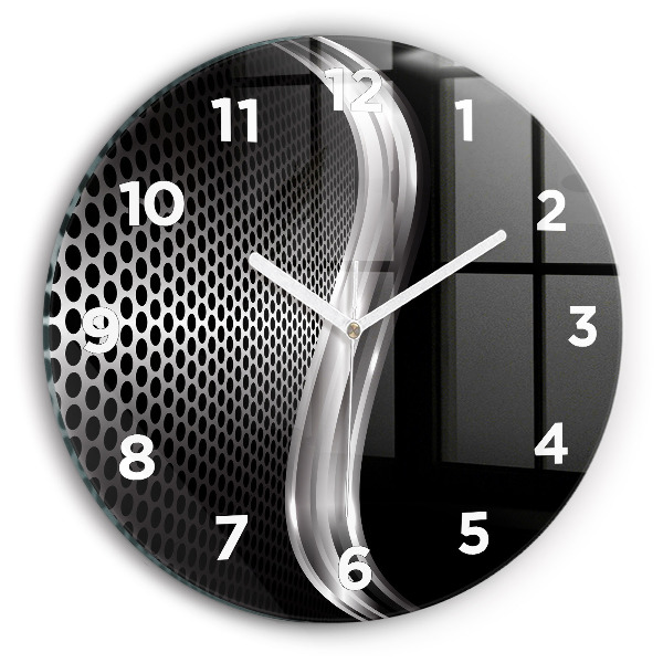 Horloge ronde Abstraction du black metal