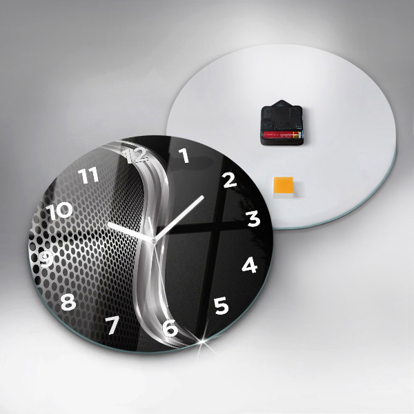 Horloge ronde Abstraction du black metal