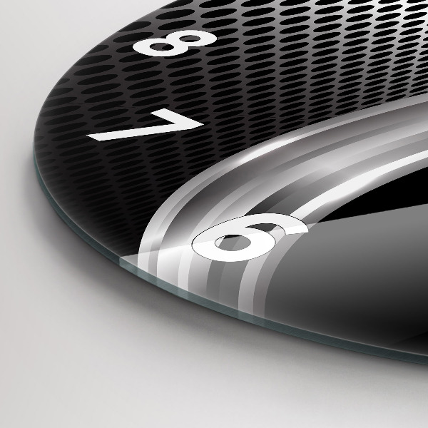 Horloge ronde Abstraction du black metal